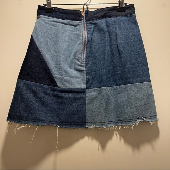 DENIM PATCH SKIRT - Picture 5 of 5